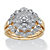 1/7 TCW Pave Diamond 3-Piece Floral Bridal Set in Solid 10k Gold-11 at Direct Charge presents PalmBeach