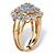 1/7 TCW Pave Diamond 3-Piece Floral Bridal Set in Solid 10k Gold-12 at PalmBeach Jewelry