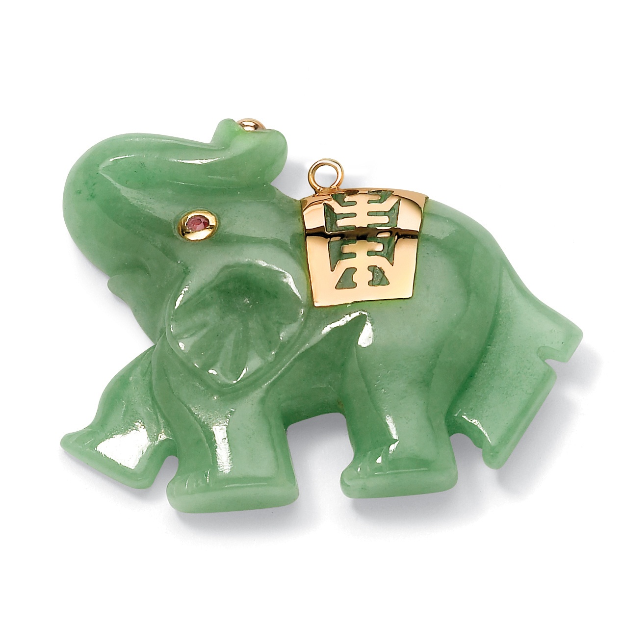 jade elephant necklace