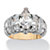 4.18 TCW Marquise-Cut Cubic Zirconia 14k Gold over Sterling Silver Ring-11 at PalmBeach Jewelry