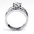 4.12 TCW Round Cubic Zirconia Platinum over Sterling Silver Engagement Anniversary Ring-12 at PalmBeach Jewelry