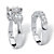 2 Piece 5.50 TCW Round Cubic Zirconia Bridal Ring Set in Platinum over Sterling Silver-12 at PalmBeach Jewelry