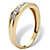 Men's 1/10 TCW Round Diamond 10k Yellow Gold Anniversary Ring Wedding Band-12 at PalmBeach Jewelry
