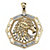 Men's Diamond Accented Eagle Pendant in 18k Gold over Sterling Silver-11 at PalmBeach Jewelry