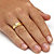 SETA JEWELRY Men's Diamond Accent Ring in 18k Gold over Sterling Silver-13 at Seta Jewelry