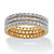 3 Piece Diamond Accented Eternity Band Set in 14k Gold over Sterling Silver-11 at PalmBeach Jewelry