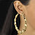 3 Pair Bamboo Style Hoop Earrings Set in Yellow Gold Tone (2 1/3", 2 1/2", 2 7/8")-13 at PalmBeach Jewelry
