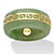 Genuine Green Jade "Greek Key" Ring with 14k Yellow Gold Accents-11 at PalmBeach Jewelry