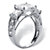 3.72 TCW Princess-Cut Cubic Zirconia Solid 10k White Gold Ring-12 at PalmBeach Jewelry