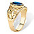 Marquise-Cut Simulated Birthstone Filigree Ring in Gold-Plated Finish-12 at PalmBeach Jewelry