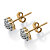 Diamond Accent Starburst Stud Earrings in Solid 10k Yellow Gold-12 at PalmBeach Jewelry
