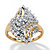 1/10 TCW Round Diamond Swirled Ring in Solid 10k Gold-11 at Direct Charge presents PalmBeach