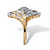1/10 TCW Round Diamond Swirled Ring in Solid 10k Gold-12 at Direct Charge presents PalmBeach