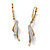 Diamond Accent Waterfall Drop Earrings in 14k Gold over Sterling Silver-11 at PalmBeach Jewelry