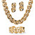 Curb-Link Necklace, Bracelet and Drop Earrings 3-Piece Set in Yellow Gold Tone-11 at Direct Charge presents PalmBeach