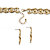 Curb-Link Necklace, Bracelet and Drop Earrings 3-Piece Set in Yellow Gold Tone-12 at Direct Charge presents PalmBeach