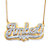 Personalized Heart Nameplate Necklace in 18k Gold over Sterling Silver-11 at PalmBeach Jewelry