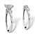 2 Piece 2.52 TCW Princess-Cut Cubic Zirconia Bridal Ring Set in 10k White Gold-12 at PalmBeach Jewelry