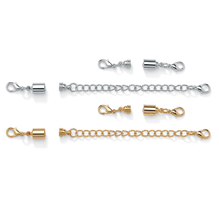 Magnetic Clasp and Chain Extender Set in Yellow Gold Tone and Silvertone at Direct Charge presents PalmBeach