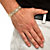 Men's 10.35 TCW Square Cubic Zirconia Gold-Plated Bar-Link Bracelet 8.25"-13 at Direct Charge presents PalmBeach