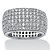 3.00 TCW Pave Cubic Zirconia Multi-Row Eternity Band in Sterling Silver-11 at Direct Charge presents PalmBeach