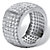 3.00 TCW Pave Cubic Zirconia Multi-Row Eternity Band in Sterling Silver-12 at PalmBeach Jewelry