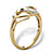 Diamond Accent Interlocking Heart Promise Ring in 18k Gold over Sterling Silver-12 at Direct Charge presents PalmBeach