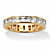 5.29 TCW Princess-Cut Cubic Zirconia Eternity Channel Band in Solid 10k Yellow Gold-11 at PalmBeach Jewelry