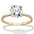 2 TCW Round Cubic Zirconia Solitaire Engagement Ring in Solid 10k Yellow Gold-11 at PalmBeach Jewelry