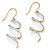 Diamond Accent 10k Yellow Gold Ribbon Drop Earrings-11 at Direct Charge presents PalmBeach