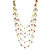 Multicolor Beaded Waterfall Necklace in Yellow Gold Tone-15 at PalmBeach Jewelry