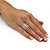 Cubic Zirconia 5-Piece Stackable Eternity Band Set 1.55 TCW in Silvertone-13 at Direct Charge presents PalmBeach