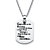 Serenity Prayer Dog Tag Necklace in Stainless Steel 20"-11 at Direct Charge presents PalmBeach