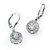 2.51 TCW Round Cubic Zirconia Halo Drop Earrings in .925 Sterling Silver-11 at PalmBeach Jewelry