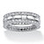 3 Piece 2.02 TCW Cubic Zirconia Eternity Stack Bands Set in Platinum over Sterling Silver-14 at PalmBeach Jewelry