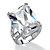 27.10 TCW Emerald-Cut Cubic Zirconia Engagement Anniversary Ring in Platinum over Sterling Silver-11 at PalmBeach Jewelry