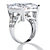 27.10 TCW Emerald-Cut Cubic Zirconia Engagement Anniversary Ring in Platinum over Sterling Silver-12 at PalmBeach Jewelry