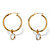 4 TCW Cubic Zirconia 10k Yellow Gold Bezel-Set Removable Charm Earrings-12 at PalmBeach Jewelry