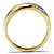 Men's 1/10 TCW Round Diamond Two-Tone 10k Gold Diagonal Wedding Band Ring-12 at PalmBeach Jewelry