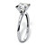 SETA JEWELRY 2 TCW Round Cubic Zirconia Solitaire Ring in Solid 10k White Gold-12 at Seta Jewelry