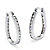 2.52 TCW Round Cubic Zirconia Silvertone Inside-Out Channel-Set Hoop Earrings (1")-11 at Direct Charge presents PalmBeach