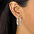 2.52 TCW Round Cubic Zirconia Silvertone Inside-Out Channel-Set Hoop Earrings (1")-13 at Direct Charge presents PalmBeach