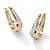 Diamond Accent 14k Gold over Sterling Silver Oval-Shaped Inside-Out Hoop Earrings (1")-11 at PalmBeach Jewelry