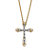 Diamond Accent Cross Pendant Necklace in 18k Gold over Sterling Silver 18"-11 at PalmBeach Jewelry