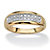 Men's Pave Diamond Wedding Band 1/8 TCW in 18k Gold over Sterling Silver-11 at PalmBeach Jewelry