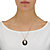 Oval-Shaped Genuine Onyx and Shell Cameo Drop Pendant 10k Yellow Gold-13 at PalmBeach Jewelry