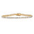 10.75 TCW Round Cubic Zirconia 18k Gold over Sterling Silver Tennis Bracelet-11 at Direct Charge presents PalmBeach