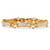 Men's 3.52 TCW Channel-Set Cubic Zirconia Gold-Plated Bar-Link Bracelet 8"-11 at PalmBeach Jewelry