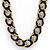Yellow Gold Tone Black Rhodium-Plated Curb-Link Necklace 34"-11 at PalmBeach Jewelry