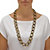 Yellow Gold Tone Black Rhodium-Plated Curb-Link Necklace 34"-13 at PalmBeach Jewelry